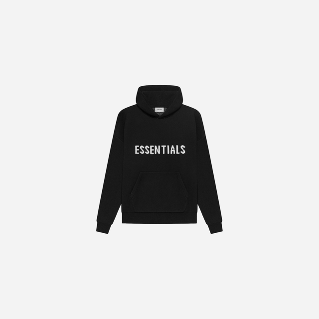 FEAR OF GOD ESSENTIALS KNIT PULLOVER HOODIE SS21 BLACK The Mainstreet Marketplace