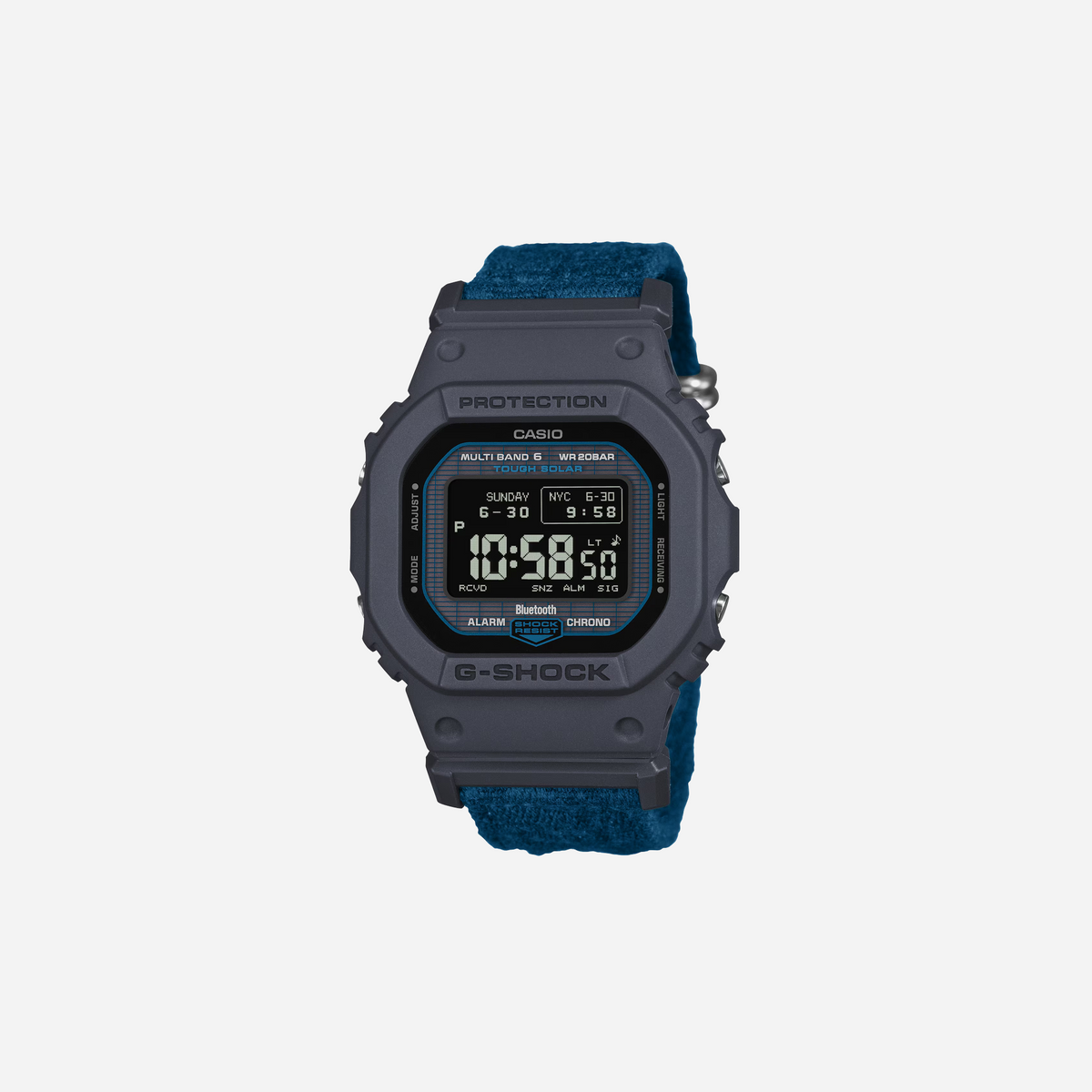 Casio G-Shock GWBX5600CBG-2 Wristwatch Bluetooth Radio-Controlled Solar MIP LCD Blue