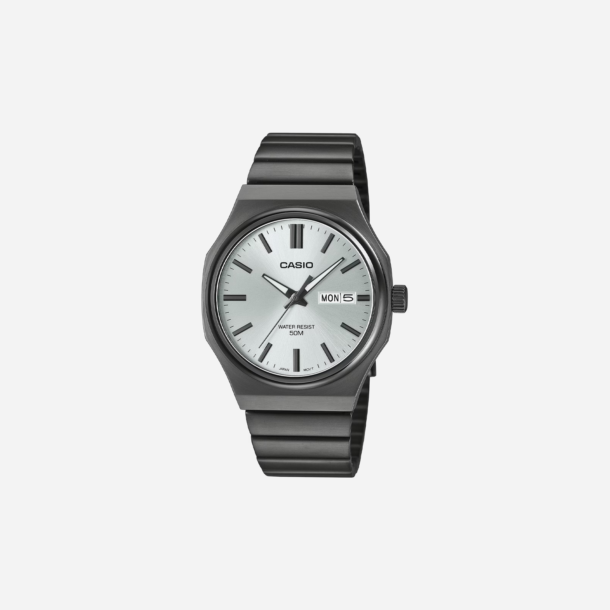 Casio Enticer Quartz Silver Dial Analog Stainless Steel Watch MTP-E735