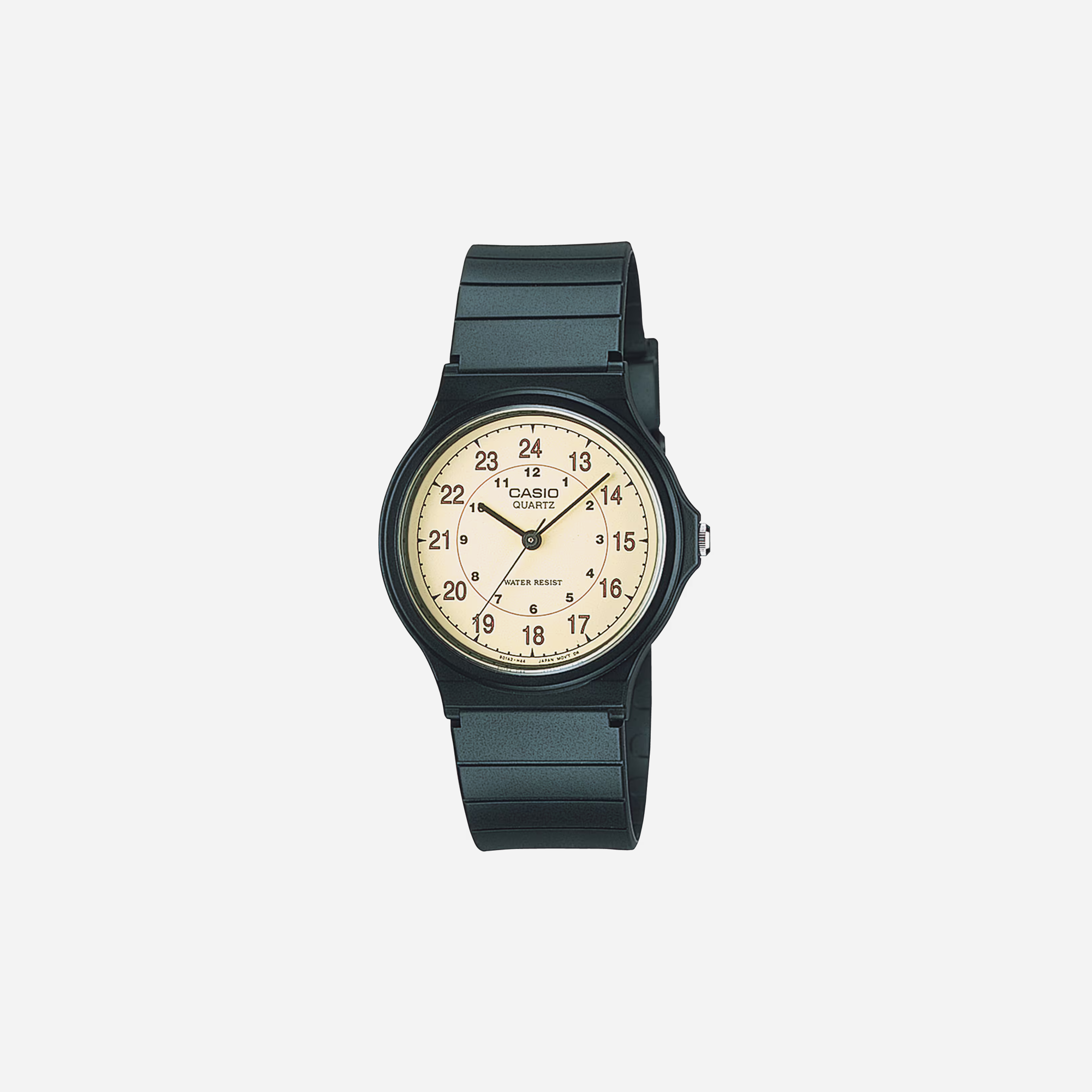 Casio Analog MQ24-9B Gold Dial Resin Strap Watch