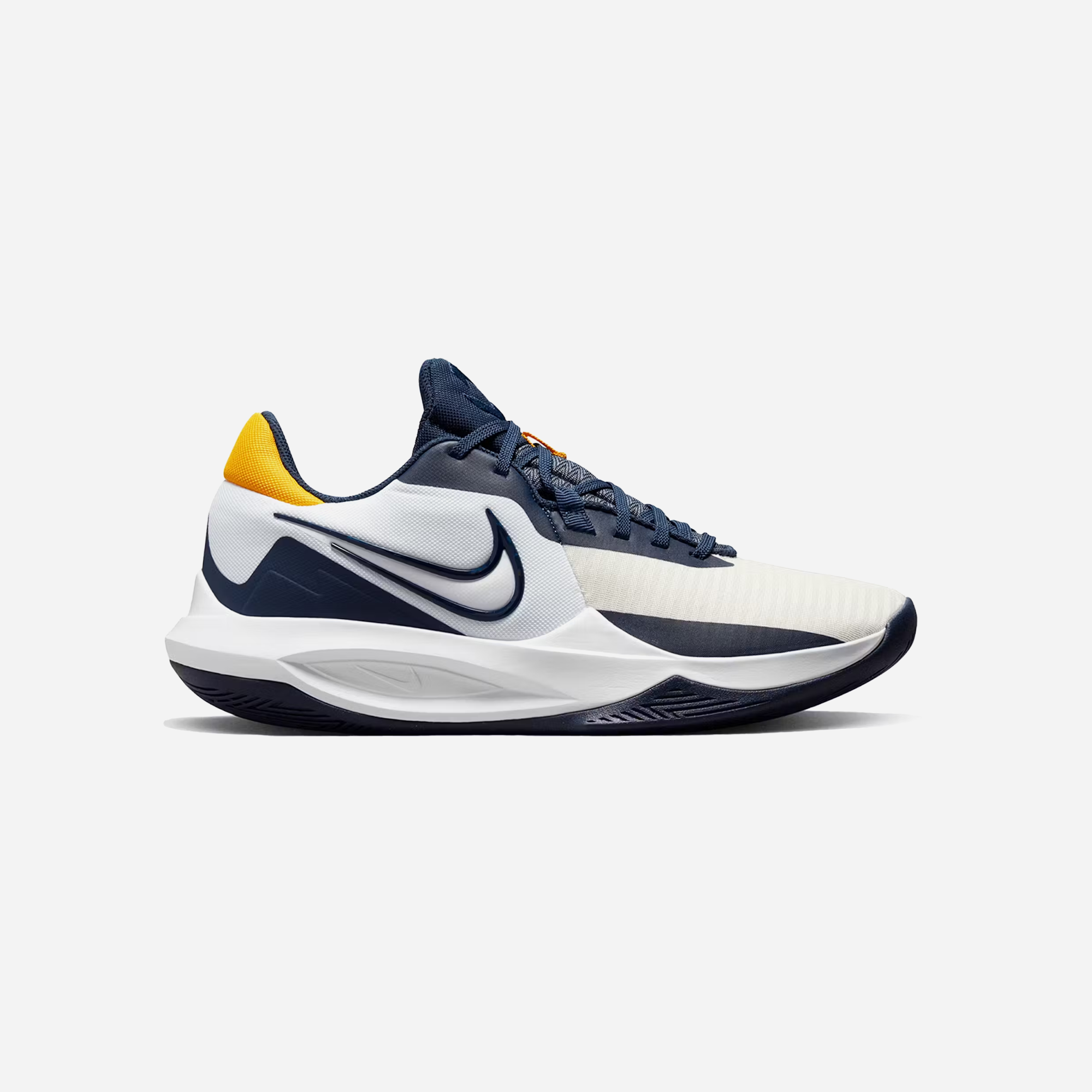 Nike Precision 6 White Midnight Navy Gold