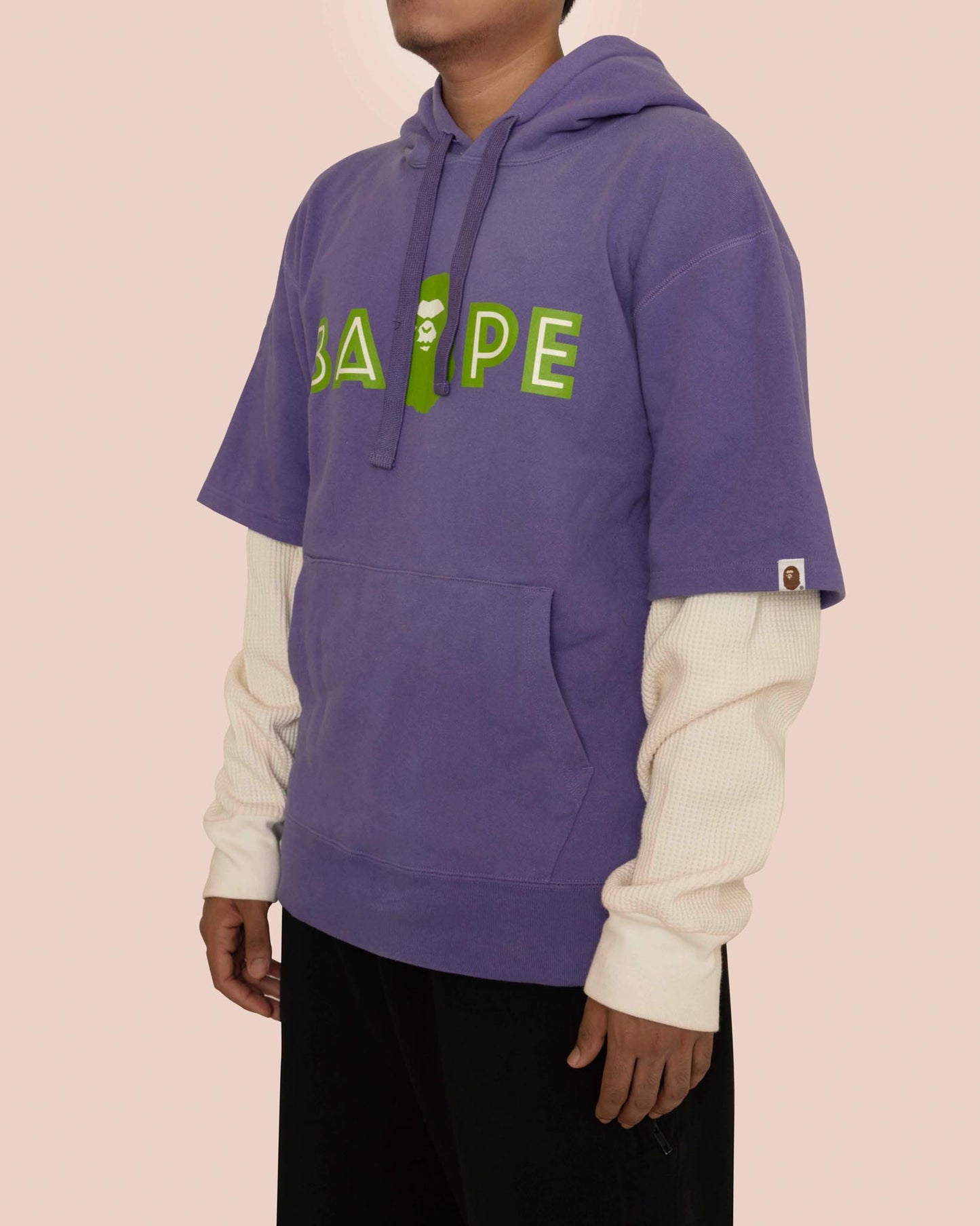 BAPE PURPLE MAD FACE HOODIE A BATHING APE