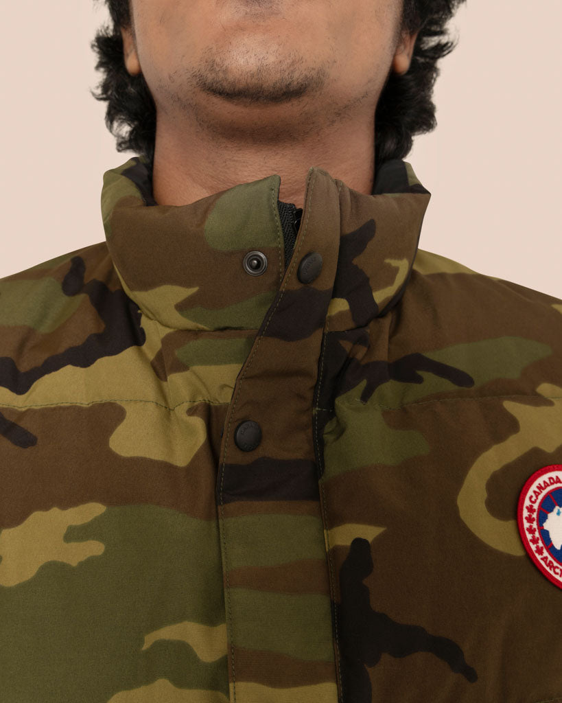 CANADA GOOSE MENS GARSON VEST CLASSIC CAMO GREEN