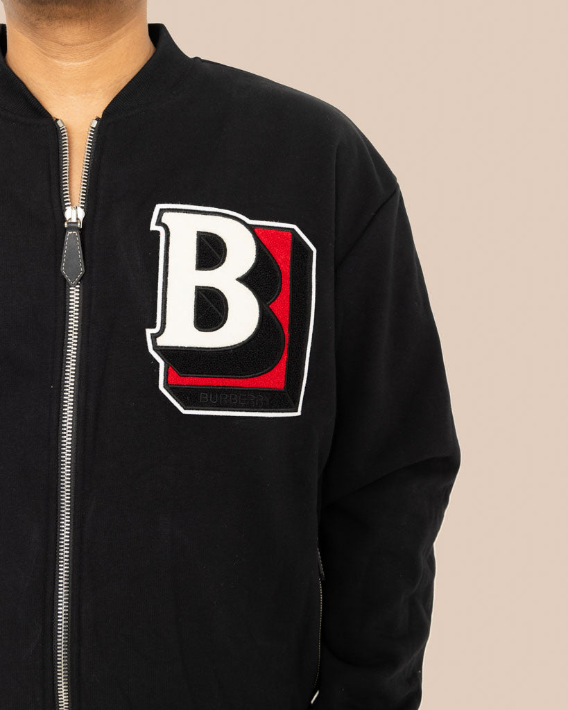 Burberry Letter Graphic Bomber Jacket