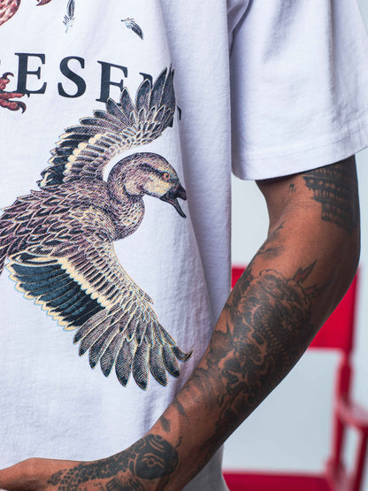 REPRESENT BIRDS OF PREY T-SHIRT 'WHITE'