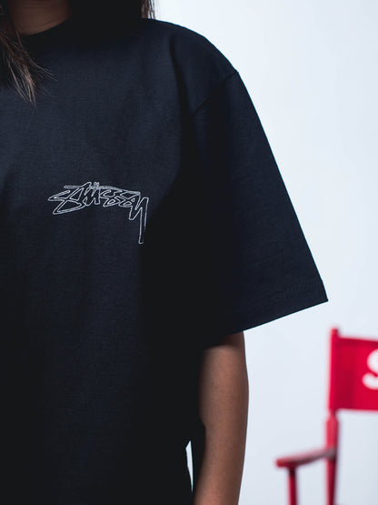 STUSSY WINGSPAN TEE BLACK