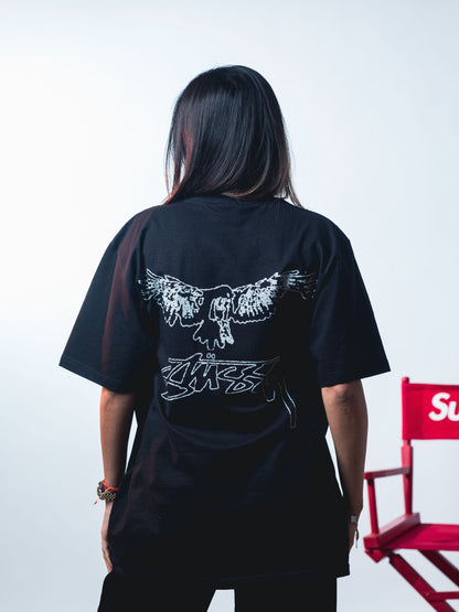 STUSSY WINGSPAN TEE BLACK