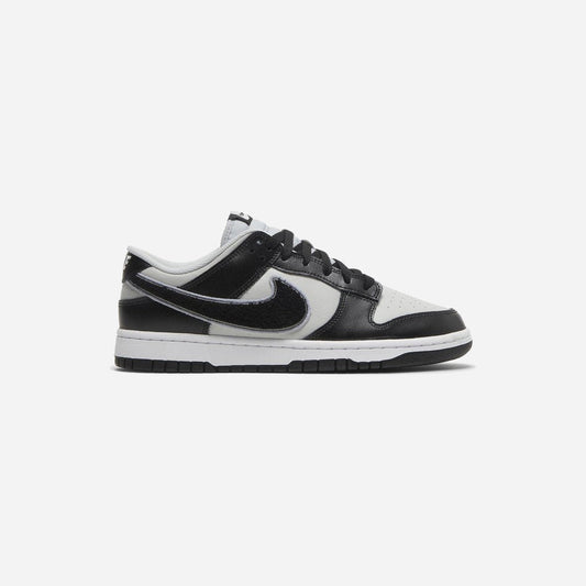 NIKE DUNK LOW CHENILLE SWOOSH BLACK GREY