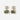 Faris Dotto Bug Drop Earrings - Gold / Jade