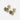 Faris Dotto Bug Drop Earrings - Gold / Jade