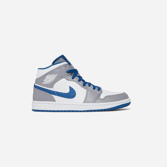 AIR JORDAN 1 MID 'CEMENT TRUE BLUE'