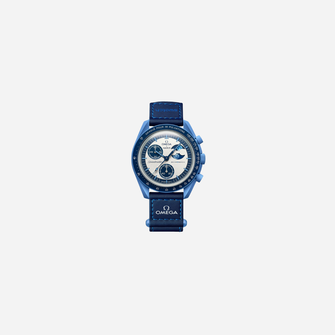 SWATCH X OMEGA BIOCERAMIC MOONSWATCH MISSION TO THE SUPER BLUE MOONPHASE