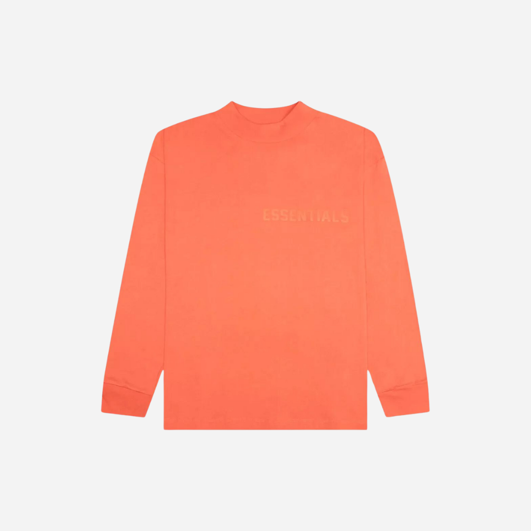 FEAR OF GOD ESSENTIALS L/S TEE CORAL