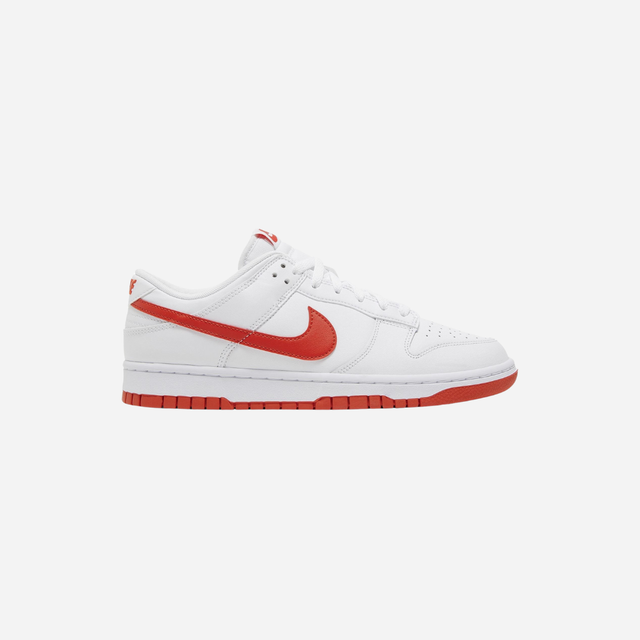 NIKE DUNK LOW RETRO WHITE PICANTE RED