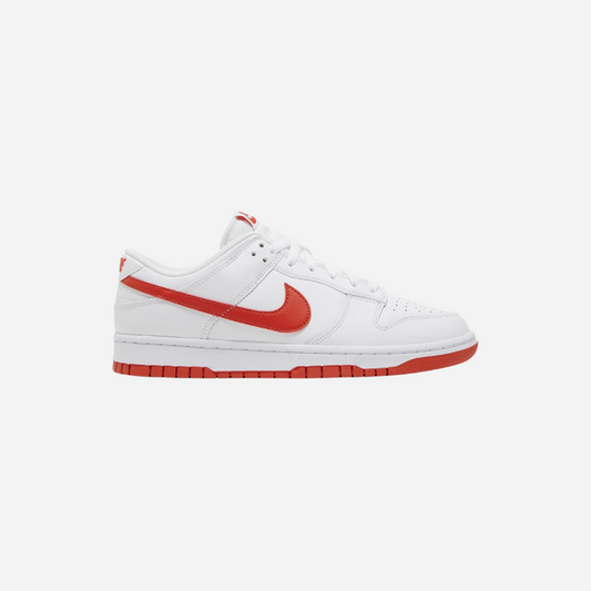 NIKE DUNK LOW RETRO WHITE PICANTE RED