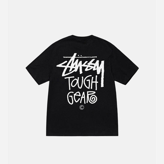 STUSSY TOUGH GEAR TEE BLACK