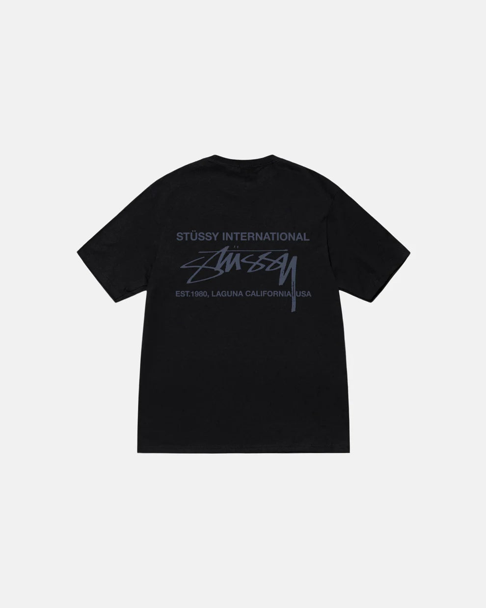 STUSSY SMOOTH INTERNATIONAL TEE BLACK