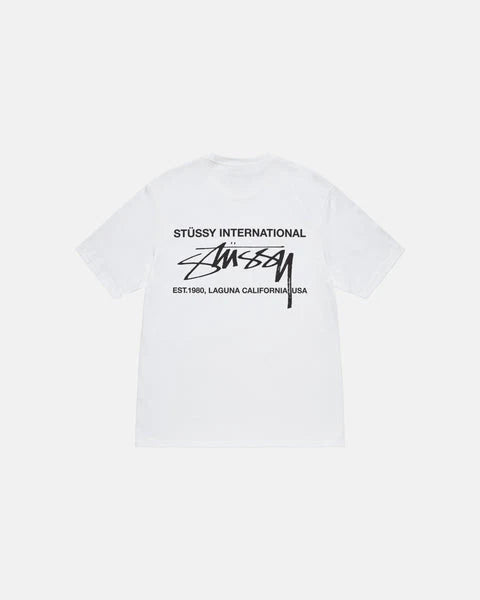 STUSSY SMOOTH INTERNATIONAL TEE WHITE