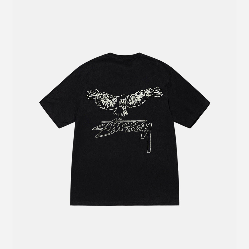 STUSSY WINGSPAN TEE BLACK