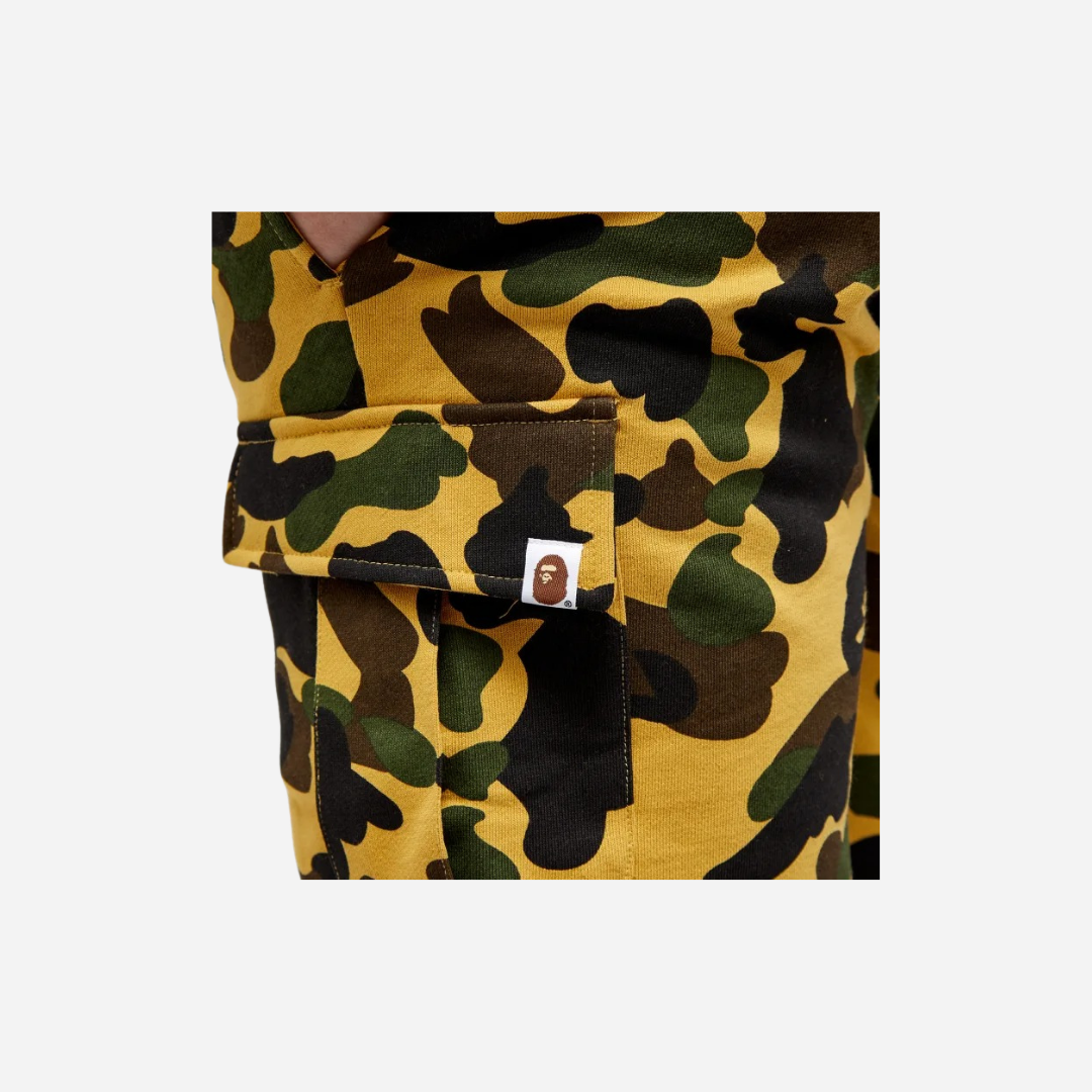 A BATHING APE 1ST CAMO 6 POCKET SWEAT SHORTS