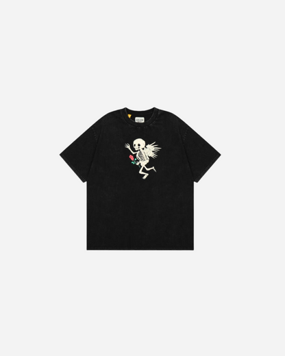 GALLERY DEPT FLYING SKULL T-SHIRT BLACK