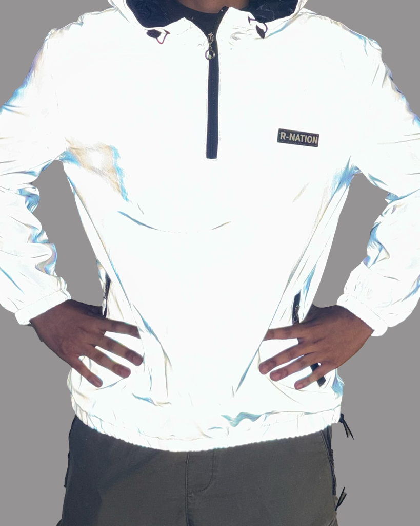 R-Nation Reflective Half Jip Hoodie