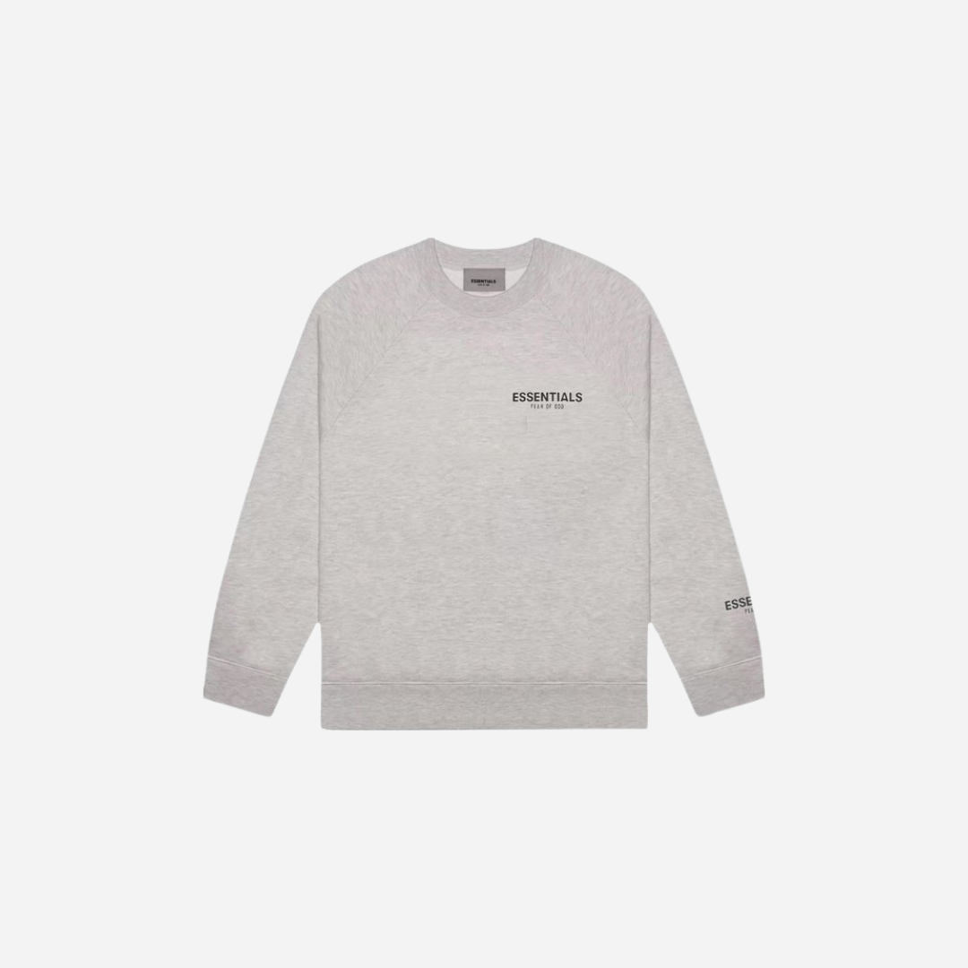 FEAR OF GOD ESSENTIALS CORE COLLECTION CREWNECK DARK HEATHER OATMEAL