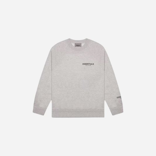 FEAR OF GOD ESSENTIALS CORE COLLECTION CREWNECK DARK HEATHER OATMEAL