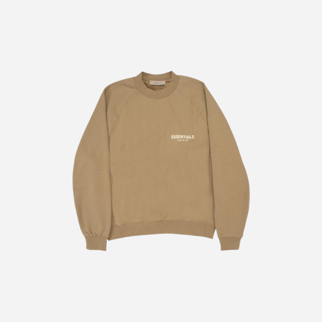 FEAR OF GOD ESSENTIALS CREWNECK SWEATSHIRT OAK