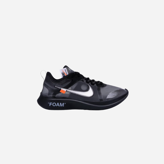 NIKE ZOOM FLY OFF-WHITE BLACK SILVER