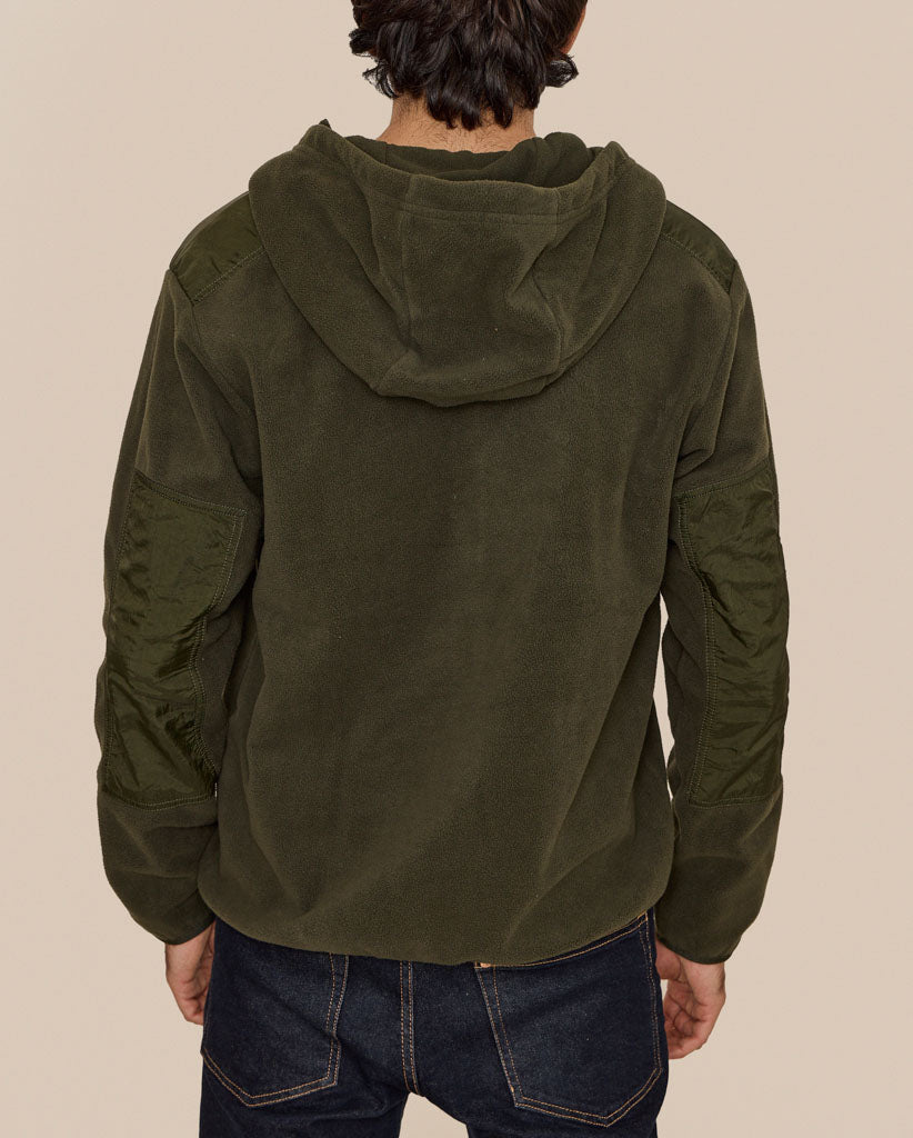 NIKE FLEECE FULL-ZIP HOODIE GREEN