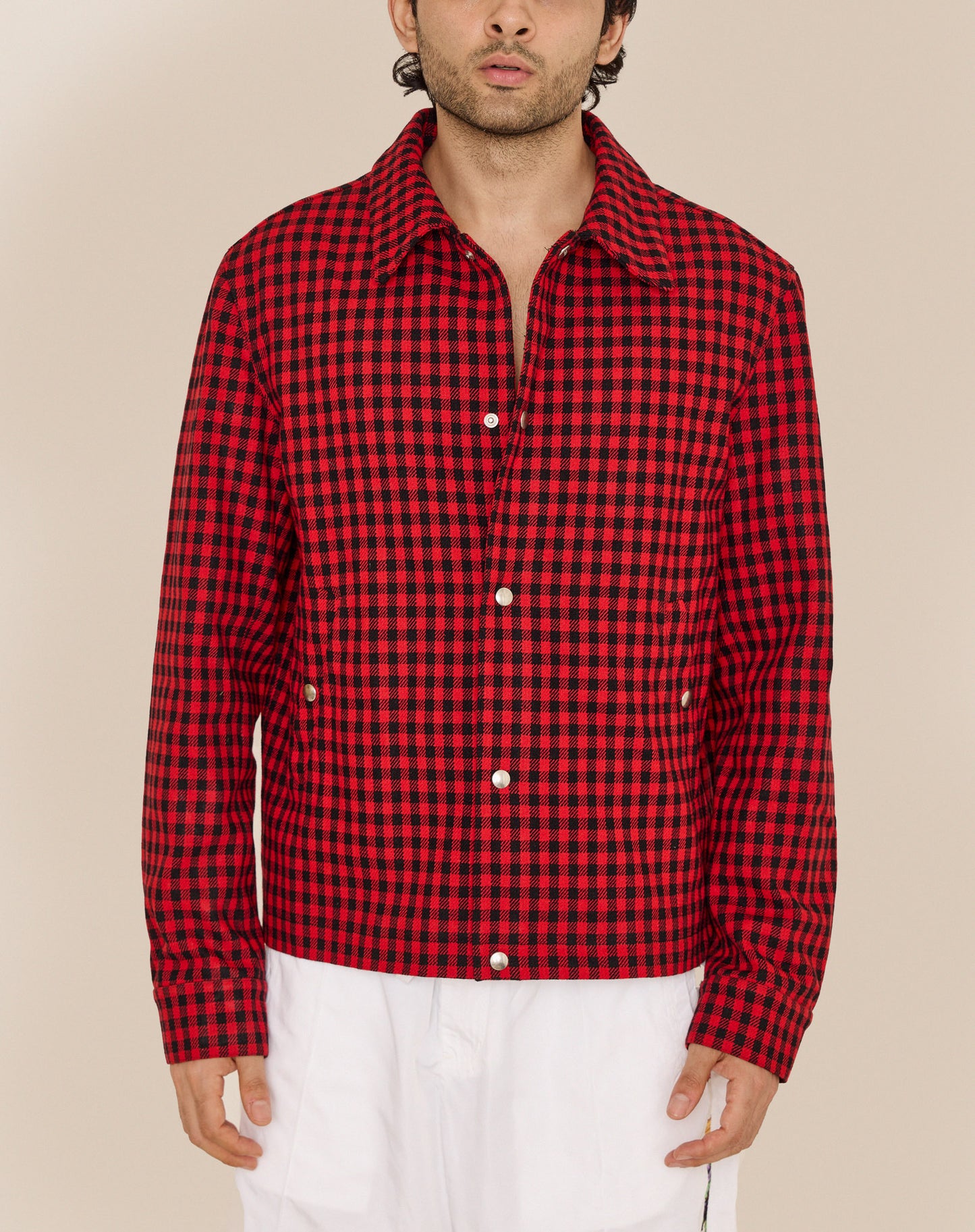 Ami Red & Black Checked Flannel