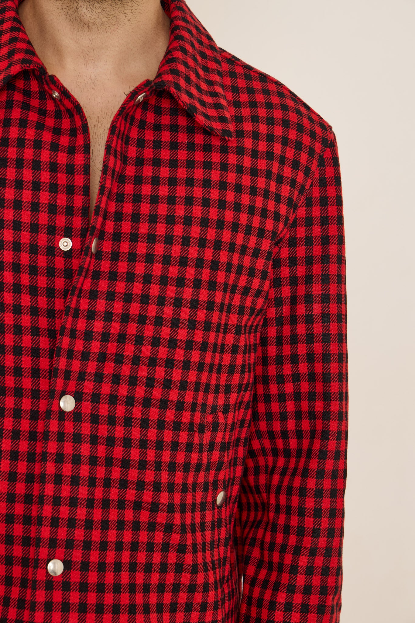 Ami Red & Black Checked Flannel