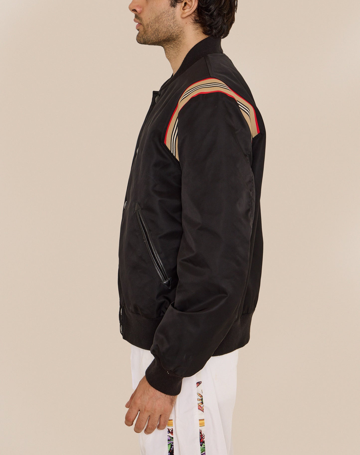 Burberry Shoulder Stripe Bomber Jacket