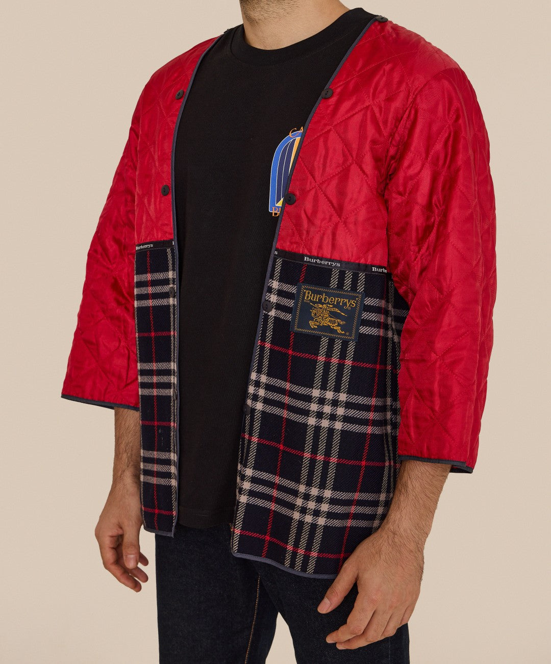 Burberry Plaid Jacket Red Checks