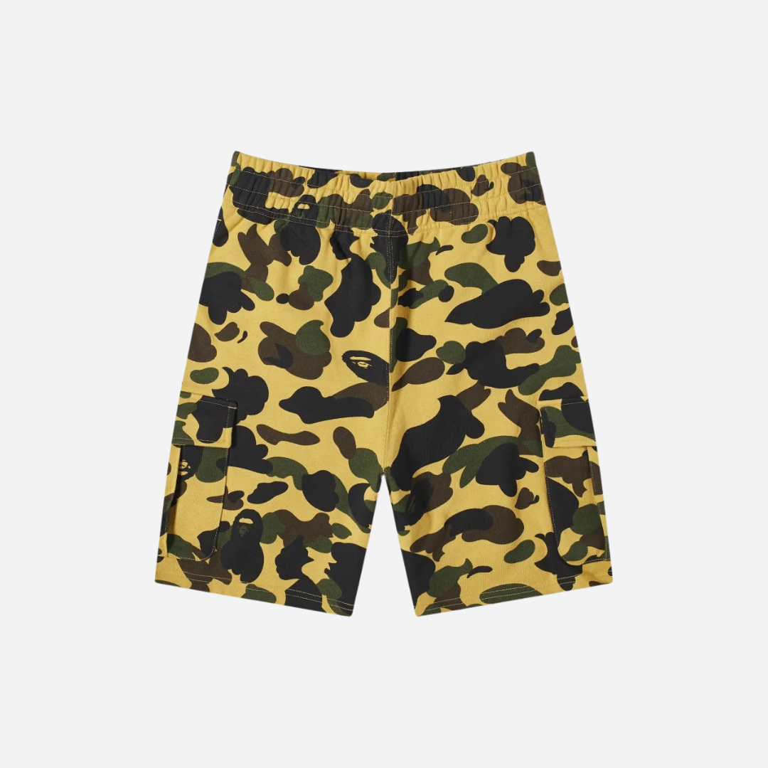 A BATHING APE 1ST CAMO 6 POCKET SWEAT SHORTS