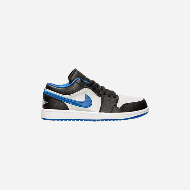 JORDAN 1 LOW BLACK GAME ROYAL METALLIC PLATINUM