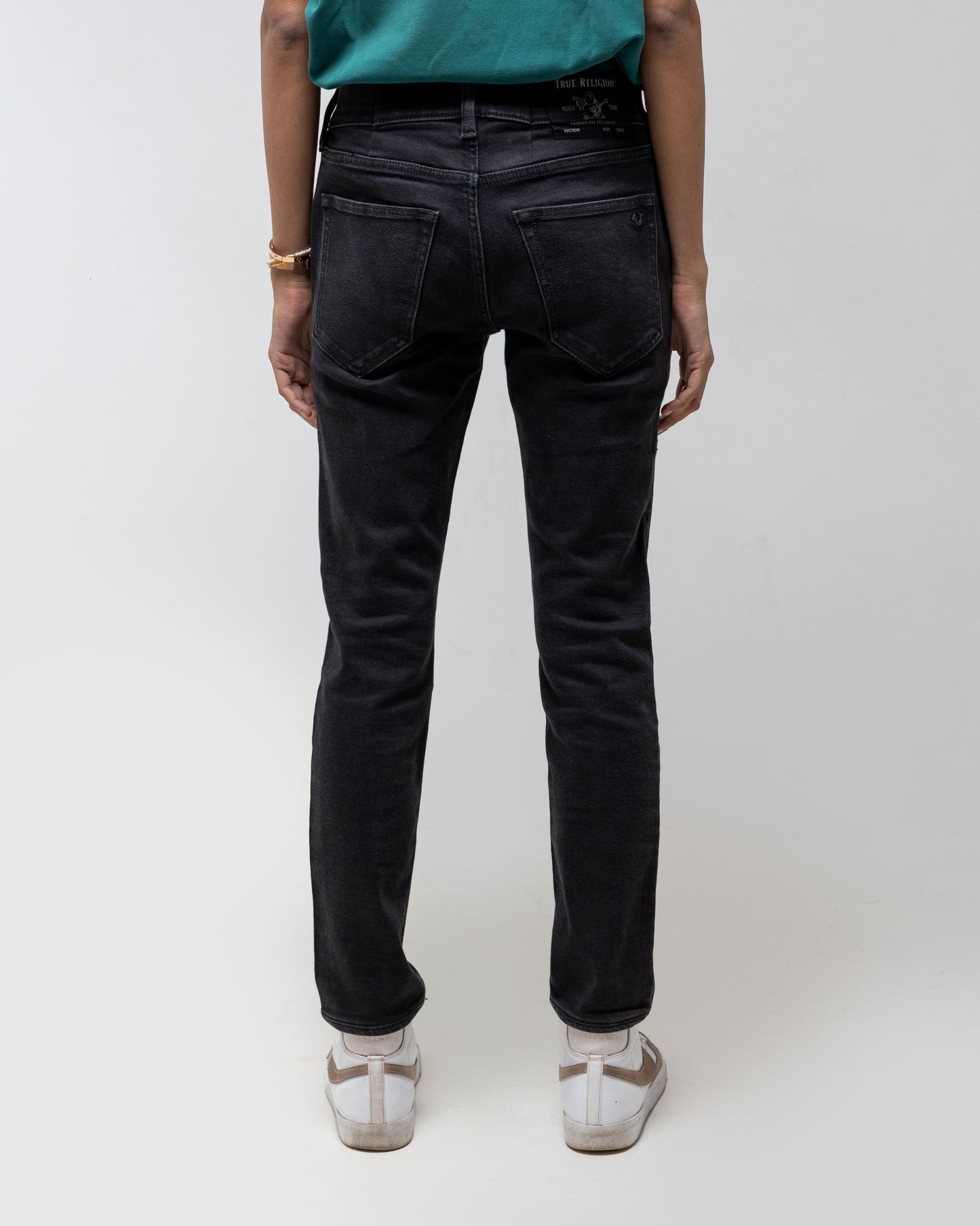 True Religion Rocco Skinny Washed Black Jeans