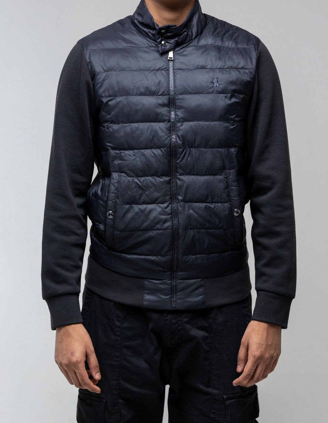 Polo Ralph Lauren Men Black Cotton Padded Jacket