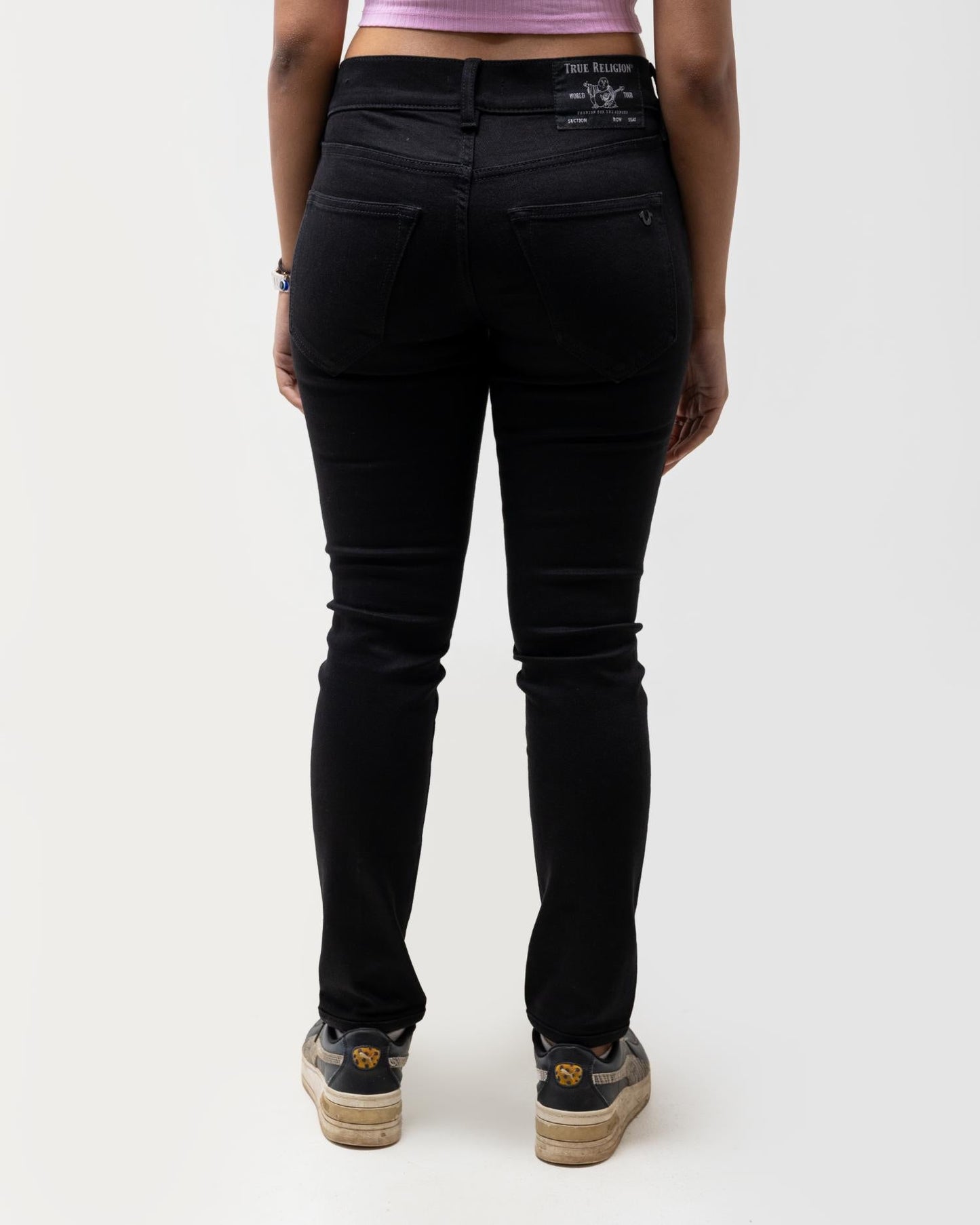 True Religion Rocco Skinny Black Jeans