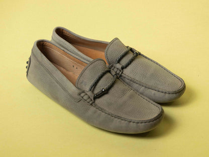 Tods Laccetto Gommino suede loafers