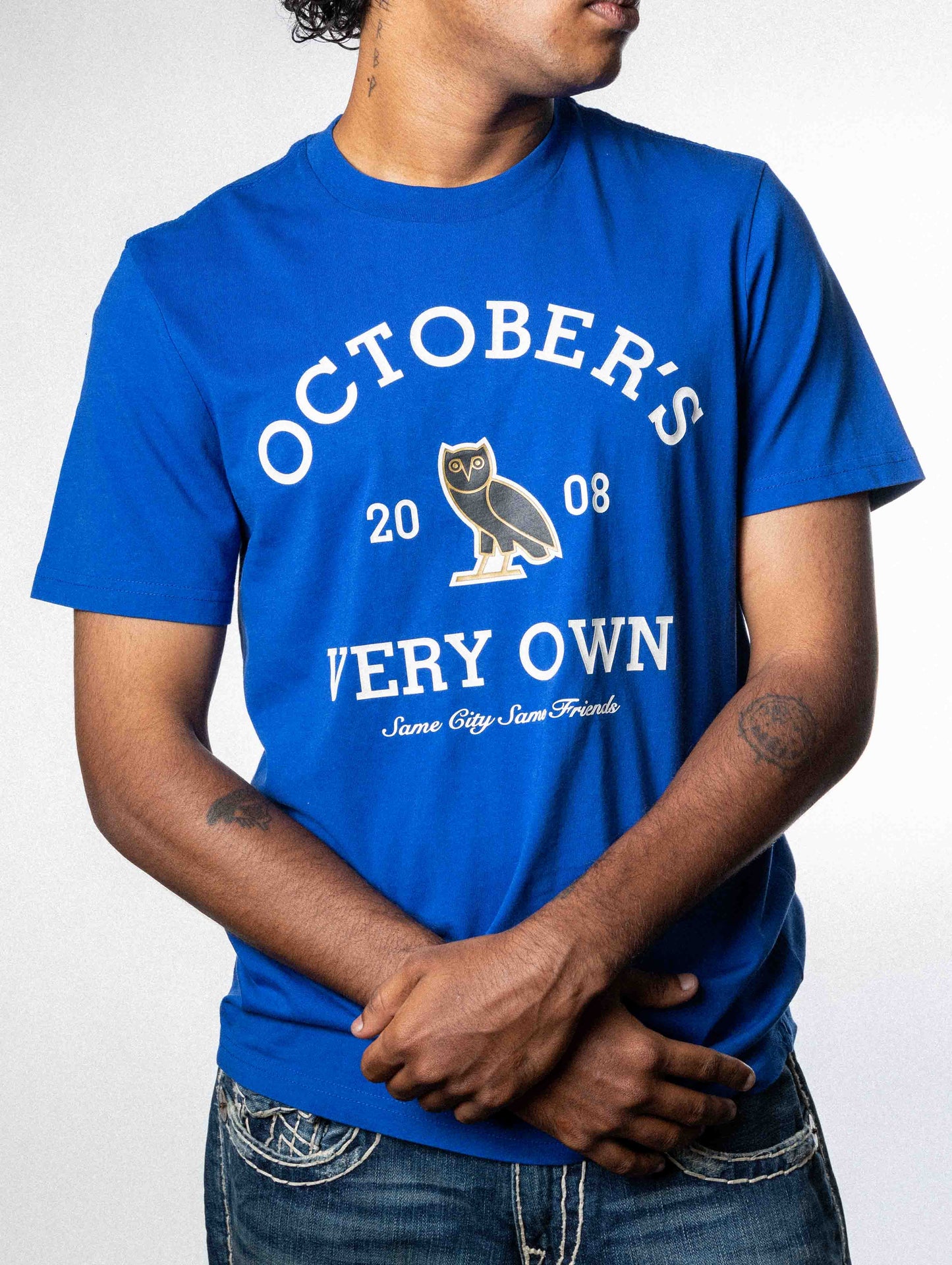 OVO Collegiate T Shirt _ Blue