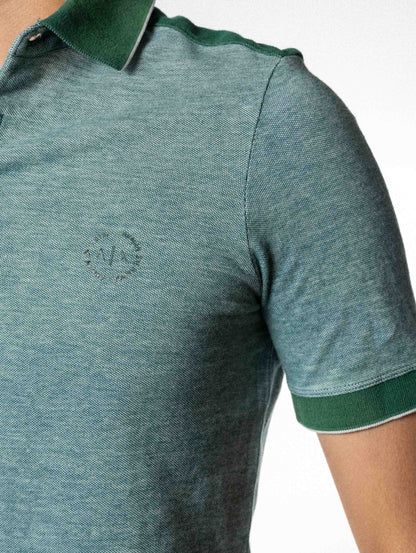 Armani Exchange Logo 3 Button polo Tshirt - Green