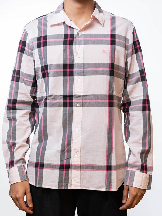 Burberry Brit Cotton Check Shirt Pink