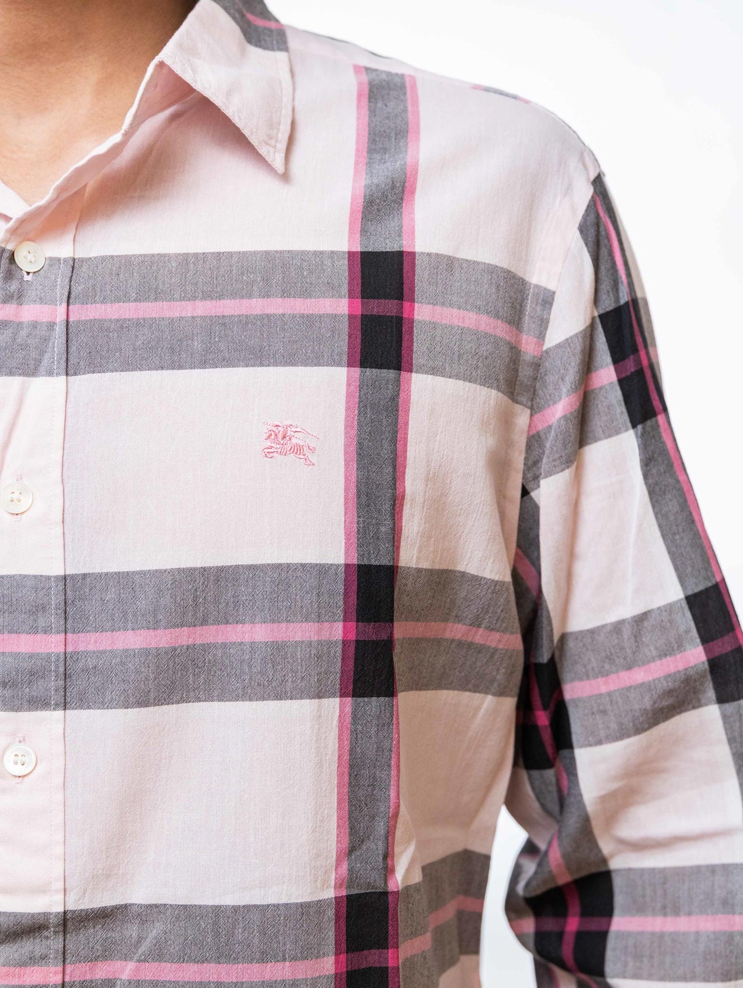 Burberry Brit Cotton Check Shirt Pink