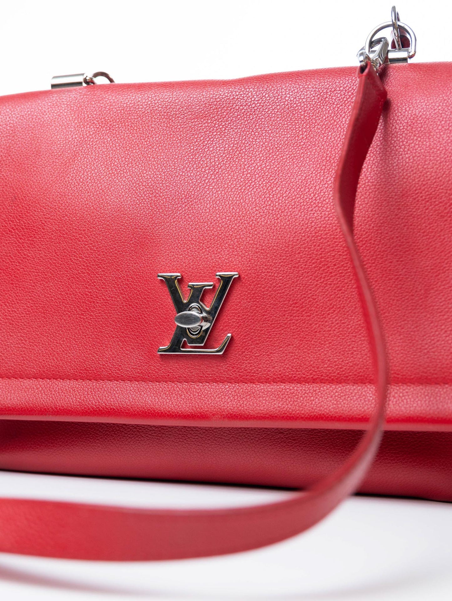 Louis Vuitton Red Leather Bag