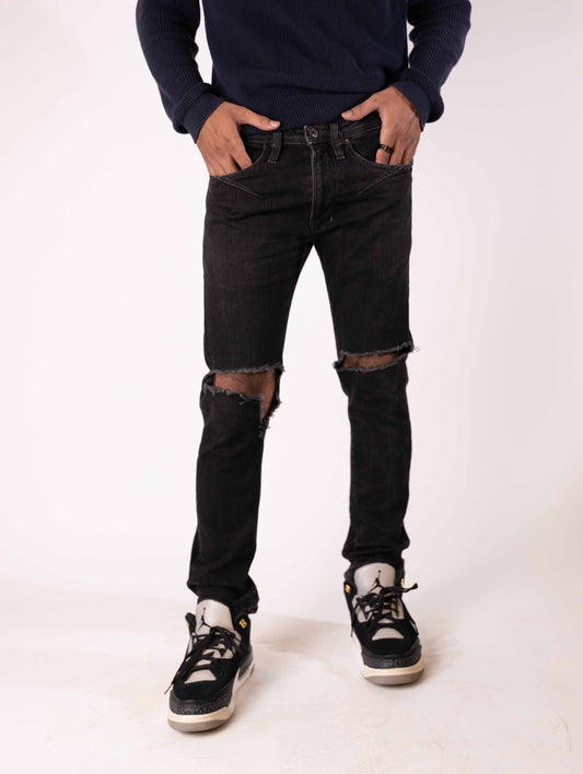 Diesel Slim-Skinny Black Jeans