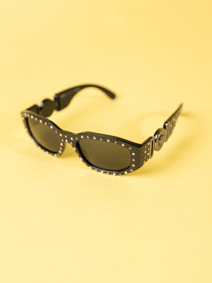 Versace Studded Medusa Biggie Sunglasses