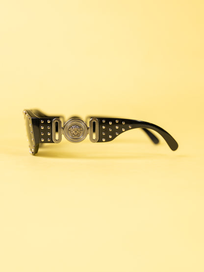 Versace Studded Medusa Biggie Sunglasses