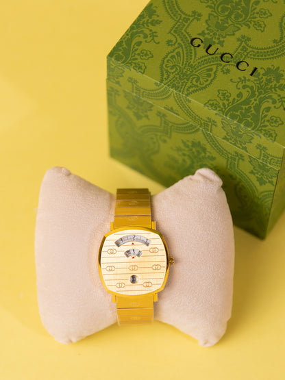 Gucci Grip Yellow Gold PVD Watch ‚Äì 38mm